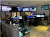 Entire Public Safety Communications Office with monitors