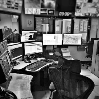 Close up of Public Safety Communications Office